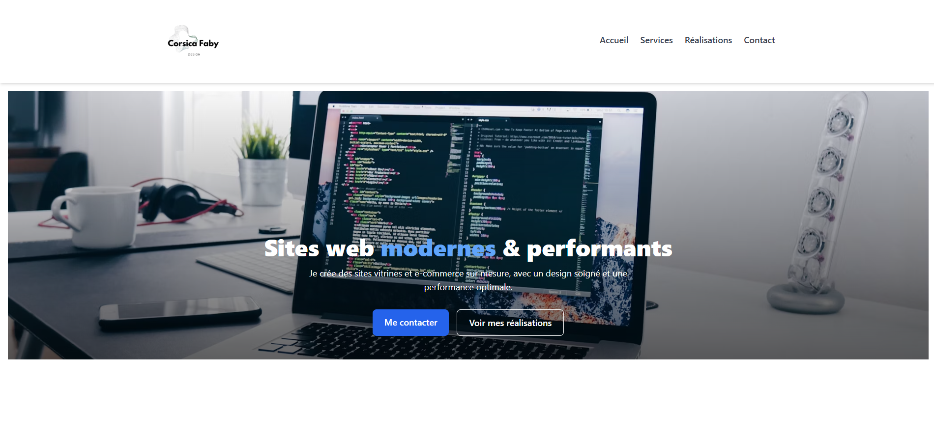 Corsica Faby Design — site vitrine Laravel